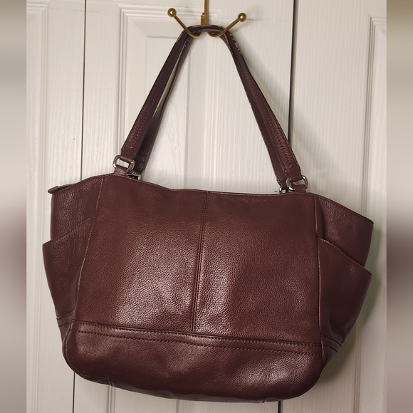 Coach Sienna Park Carrie Brown Shoulder bag Pebbled Leather 2013 Purse Hobo - Picture 10 of 15